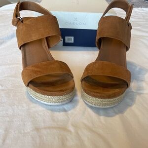 Cognac Suede sandals